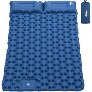 캠핑용 하이피크 수면 뉴 매트 초경량 컴팩트 패드 풍선 배낭여행 매트리스 하이킹을 풋 블루 텐트 캠핑 더블 펌프가 내구성 내장된 에어 업그레이드된