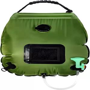 정리함이 있는 린사택 20L 샤워백 5갤런 온도 표시 야외 캠핑용 워터백