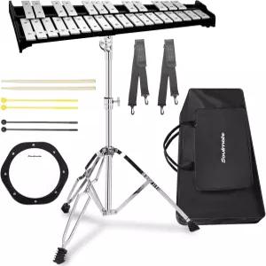 소울메이트 30 노트 성인 및 초보자를 위한 8인치 드럼 연습 패드 전문 타악기가 포함된 글로켄슈필 실로폰