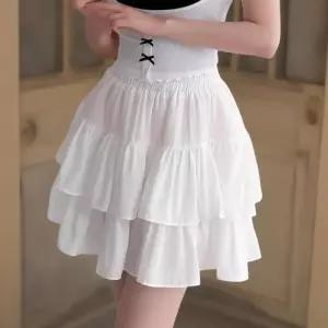 [신상오픈런]여성 사랑스러운 더블 캉캉 밴딩 플레어 미니 스커트 (39394013)