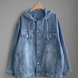 [신상오픈런]여성 청자켓 빈티지 후드 포켓 워싱 데님 자켓 (39387161)