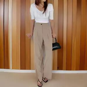 [신상오픈런]여성 핀턱 와이드 하이웨스트 슬랙스 (32456451)