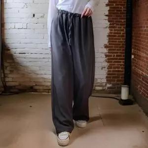 [신상오픈런]허리끈바지 키작녀 데일리슬랙스 찰랑 와이드팬츠 (30848411)