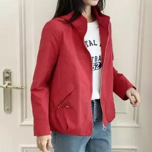 [신상오픈런]빨간색점퍼 후드집업 중년 엄마 꽃구경 야상 볼륨 (30433358)