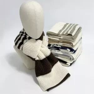 [신상오픈런]와플 클래식 직장인 대학생 스트라이프머플러 니트목도리 (29988088)