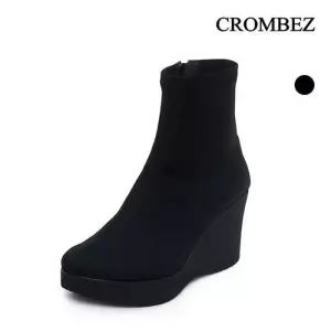 [CROMBEZ]크롬베즈 버선코 스판 통굽부츠 YB58915SA (28270180)