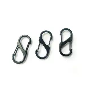 미니 카라비너 s형 양방향 캠핑 등산 키링 4.8cm
