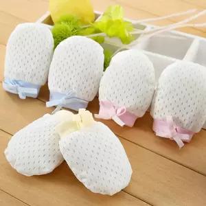 (다올)유아 손싸개 장갑 통기성 좋은 망사원단 보드라운 사계절