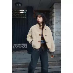 [ZARA] 자라 리버시블 더블 페이스드 점퍼 - 샌드 3531902