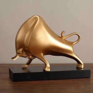 소피규어 황소소품 신년선물 재물 재물운 가금류 인테리어 용 조각상 소품 모델
