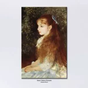 [아도라하우스]캔버스 아트 프레임 르누아르 이렌느 카엥 당베르의 초상 35x55cm