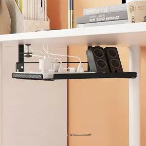 정리함 하단 멀티탭 책상 선반 클램프 수납장 랙