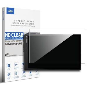 이노센스, 가민 드라이브스마트 86 GPS 내비게이터 8인치 터치스크린 안티 핑거 프린트(HD 클리어)용 프리미엄 강화 유리 스크린 프로텍터 업데이트