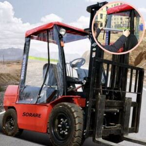 지게차가림막 방수 커버 바람막이 빗물 방한 버전 레인커버 천커버 천막 지게차방수커버