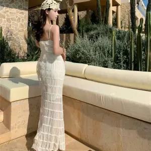 EAMT 여사친 쉬폰나시원피스 롱스커트 걸치기 YJ1