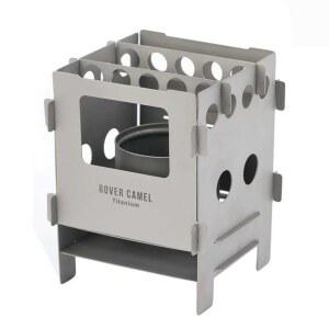 휴대용 캠핑 티타늄 불멍 숯불 접이식 화목난로 스테인리스