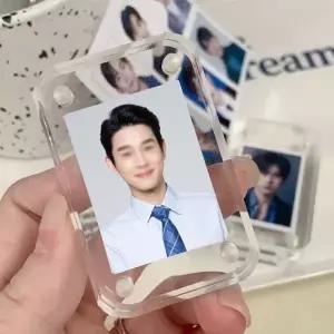 포카 아크릴 액자 2개입 DIY 미니 투명명함 전시 자석_19131278_667501