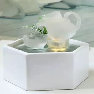 가정용 미니분수대 실내 인테리어 인공폭포 폭포 장식품 물멍 물소리