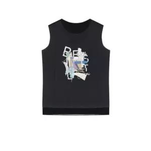 [하프클럽/베스띠벨리]베스띠벨리  25여름 프린트 민소매 티셔츠2810BK