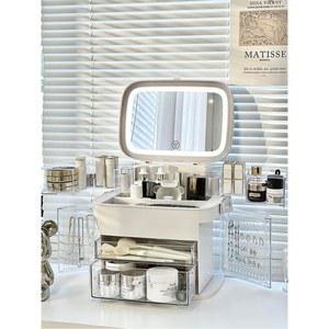 화장품 정리함 정리대 수납함 보관함 투명 수납 향수 사무실 뚜껑있는 케이스 화장품정리대접이식