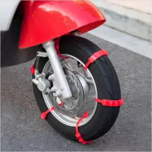 일회용타이어체인 일회용 오토바이 스노우체인 간편설치 눈길 진흙길 1P