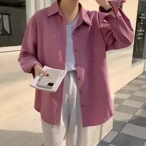 여자 루즈핏 스타일 긴팔 무지 셔츠 고품질 여름 간절_19659976_667501