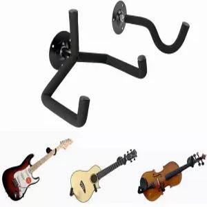 럭야아 우쿨렐레/베이스/바이올린 행거 월 마운트 슬랫월 수평 일렉트릭 기타 홀더 베이스 스탠드 랙 후크