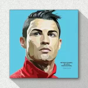 (타이탄갤러리) 호날두 6 명언 인테리어액자(25x25cm)_19132762_667501