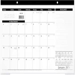 AT-A-GLANCE 2026 탁상 캘린더 월간 패드 17-3/4인치 x 11인치 컴팩트 (SK140026)