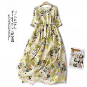 앤트맨 원피스 치마 여자 빈티지 모시 슬림핏 면마 OPH1