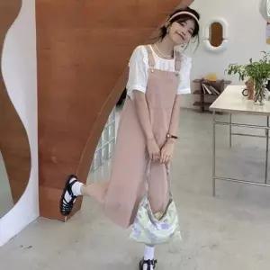 러블리룩 원피스 봄코디 데이트룩 멜빵 코튼 러블리_19861373_667501