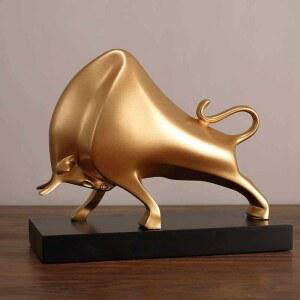 소품 가금류 예술적 가벼운 받침대 신년선물 1 황소소품 모형 재물 분투소 소피규어 예술