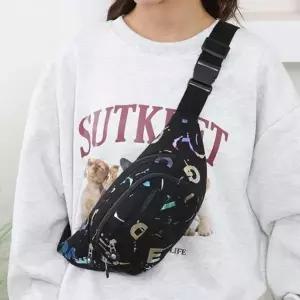 [룽스]홀로그램 크로스백 힙색 미니가방 가방