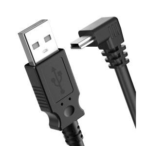 가민 GPS용 픽셀맨 충전 케이블, Nubi, Zumo XT, Drivesmart 65용 9.8피트 미니 USB 90도 차폐 케이블 - 교체용 전원 코드 자동차 충전기