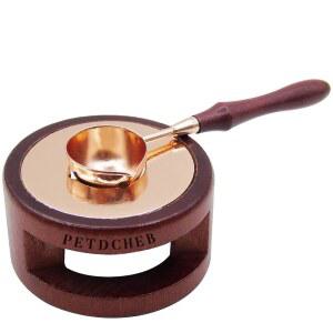 왁스 씰 워머 멜팅 팟 실러 녹는 용광로 씰링 스탬프 레터 봉투용 스푼 포함