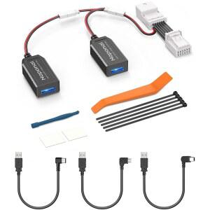 나포날 GPS 블랙박스 전원 어댑터,(12핀 타입 A 커넥터)미러 카메라 레이더 충전기 스테이션 일부용 케이블, 2016+타코마, 시에나 등 자동 디밍 백미러 포함