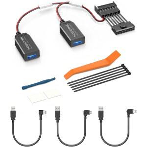 나포날 GPS 블랙박스 전원 어댑터, (7핀 타입 B 커넥터)미러 카메라 레이더 충전기 스테이션 일부 닛산, 미쓰비시, 도요타 등 자동 조광 백미러용 케이블