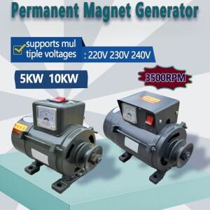 단상 AC 220V 영구 자석 발전기 5000W 10KW  에너지 브러시리스 저소음 다이나모 가정용