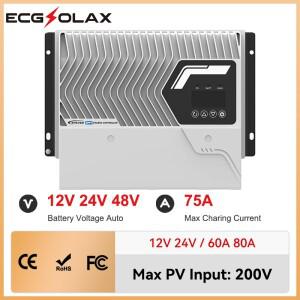 EPEVER 2025 신형 75A MPPT 태양광 충전 컨트롤러 IP43 방수 12V/24V/48V DC 자동 호환 LiFePO4 패널