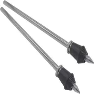 캐시비트 2PCS 빈티지 스타일 스트레이트 베이스 드럼 스퍼스 레그 메탈 킥 바닥 톰 마운트 퍼커션 세트