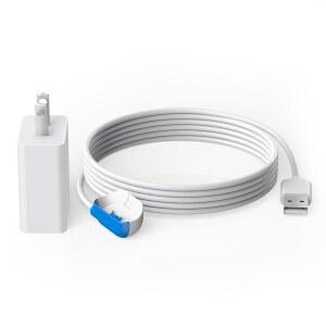 트랙티브 GPS 위치 스마트 애완동물 활동 추적기 교체 휴대용 무선 USB 충전기(흰색)와 호환되는 추적기용 마그네틱 클립 충전기