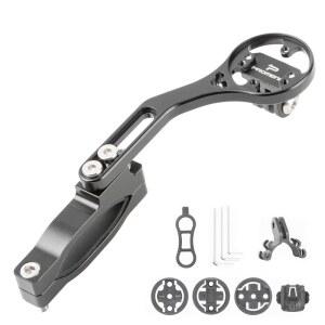 ZPZEZT 자전거 컴퓨터 마운트 - 왼쪽/오른쪽 전환식 핸들바 스템 GPS 홀더, 4개의 베이스 | 유니버설 로드 바이크 액션 카메라 라이트 브래킷