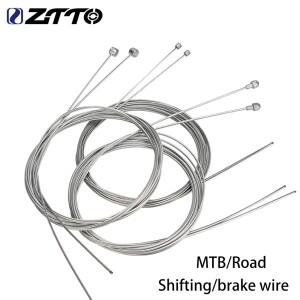 ZTTO MTB 도로 자전거 브레이크 와이어 징크화 속도 라인 고정 기어, 변속 시프터 케이블 코어, 내부 2 개