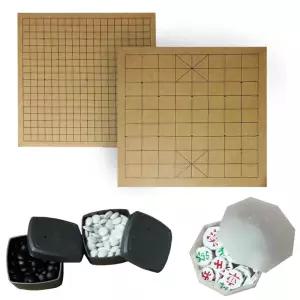 바둑세트 양면 비접이식 바둑 장기 판 세트