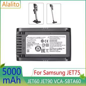 삼성 호환 Vs9000 Jet90 VCA-SBTA60 Jet75 무선 휴대용 진공 청소기 배터리 용 리튬 스위퍼