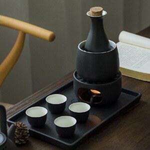 사케 도쿠리 술잔세트 수정방 도쿠리병 술 커플 술잔 잔세트 일식 벚꽃잔