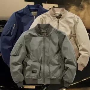 [라일리의류] Rly 남성 간절기 오버핏 바람막이 항공 점퍼 자켓 재