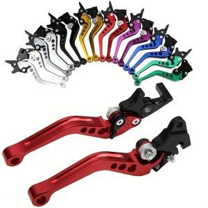 CNC 알루미늄 범용 바이크 오토바이 스쿠터 브레이크 레버 전면 디스크 후면 드럼 이중 조절식 클러치 핸들