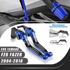 Yamaha FZ6 FAZER 2004-2010 CNC 클러치 레버 브레이크 세트 조절 식 접이식 핸들 바이크 오토바이 부품