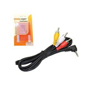 HQRP AV 오디오 비디오 케이블 /코드 3.5mm ~ 3 RCA, 캐논 JVC 파나소닉 PV-DV51 PV-DV52 PV-DV52D PV-DV52DS PV-DV52S PV-DV600 PV-DV100 PV-DV101 PV-DV102 PV-DV103 캠코더, 56인치